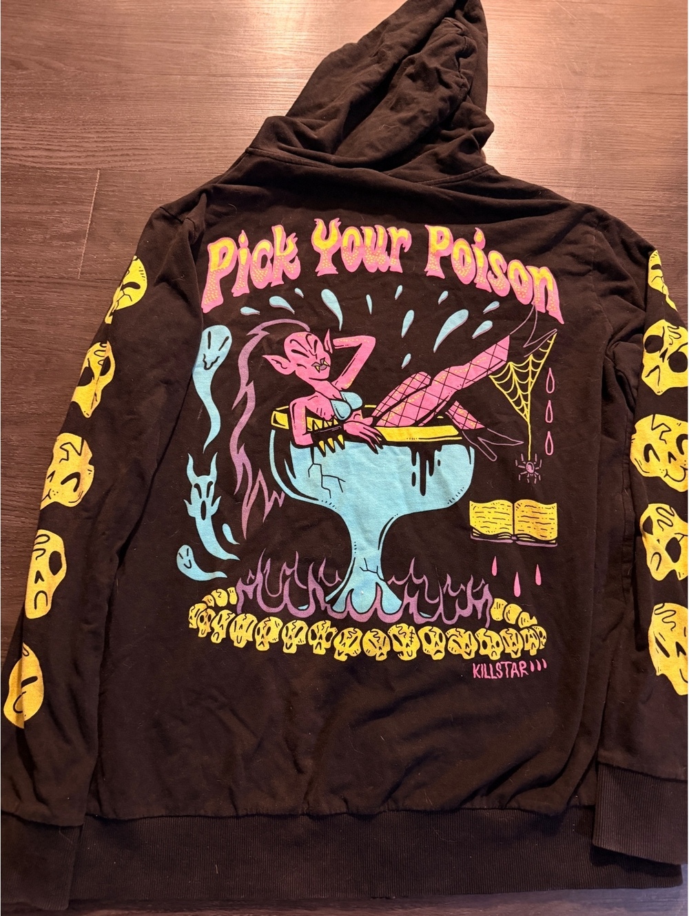 Killstar Pick Your Poison Devil Zip Up Hoodie - XL